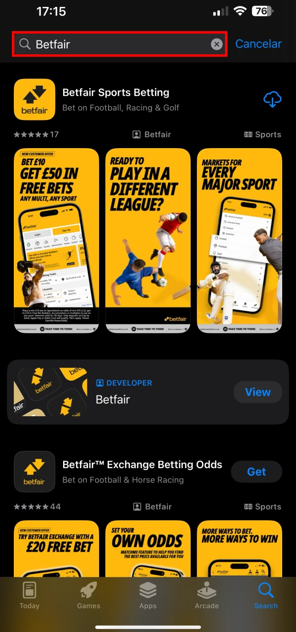 Encontre o aplicativo da Betfair na App Store para iOS.