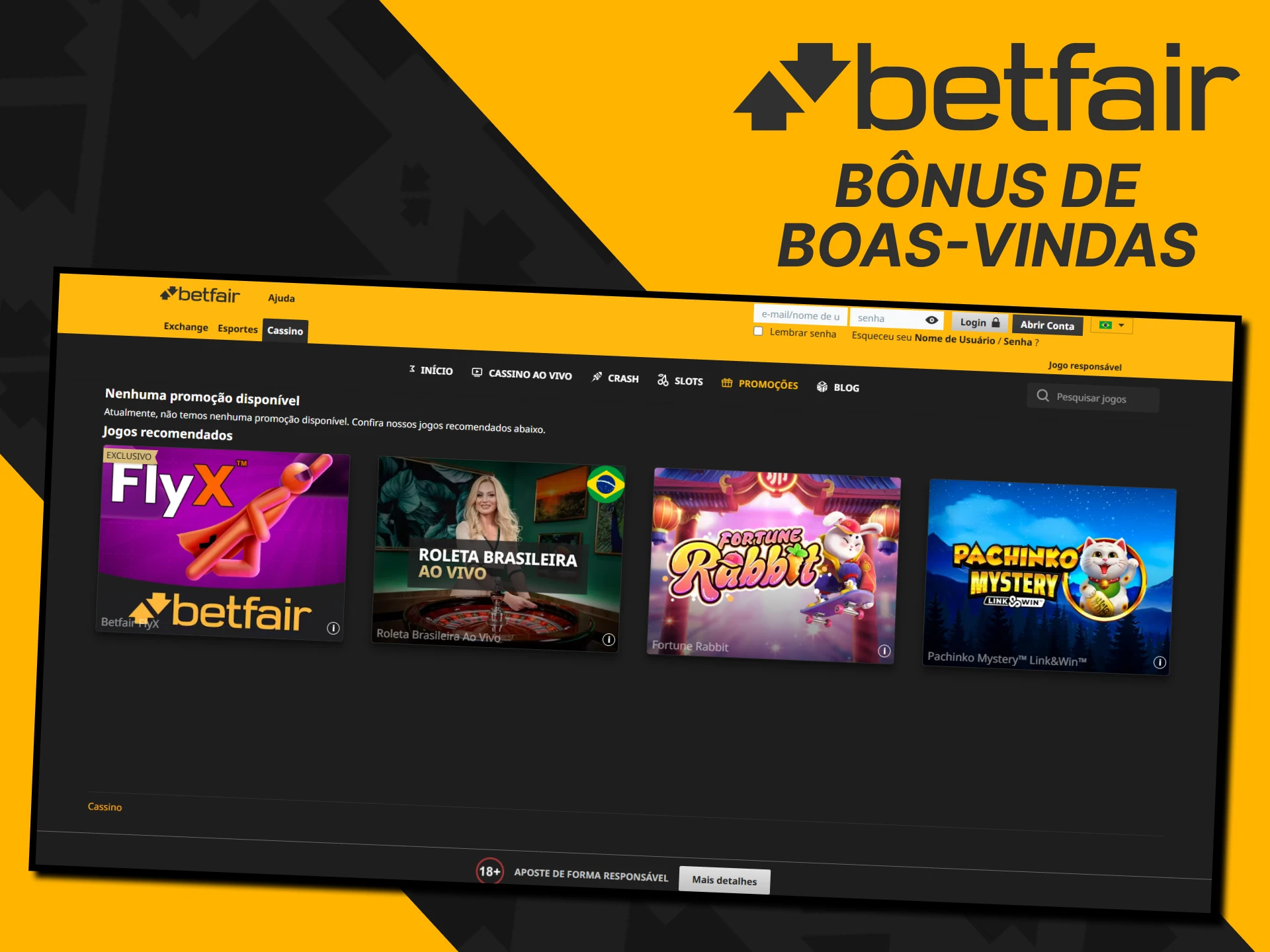 Vamos falar sobre os bônus para jogos de cassino da Betfair.