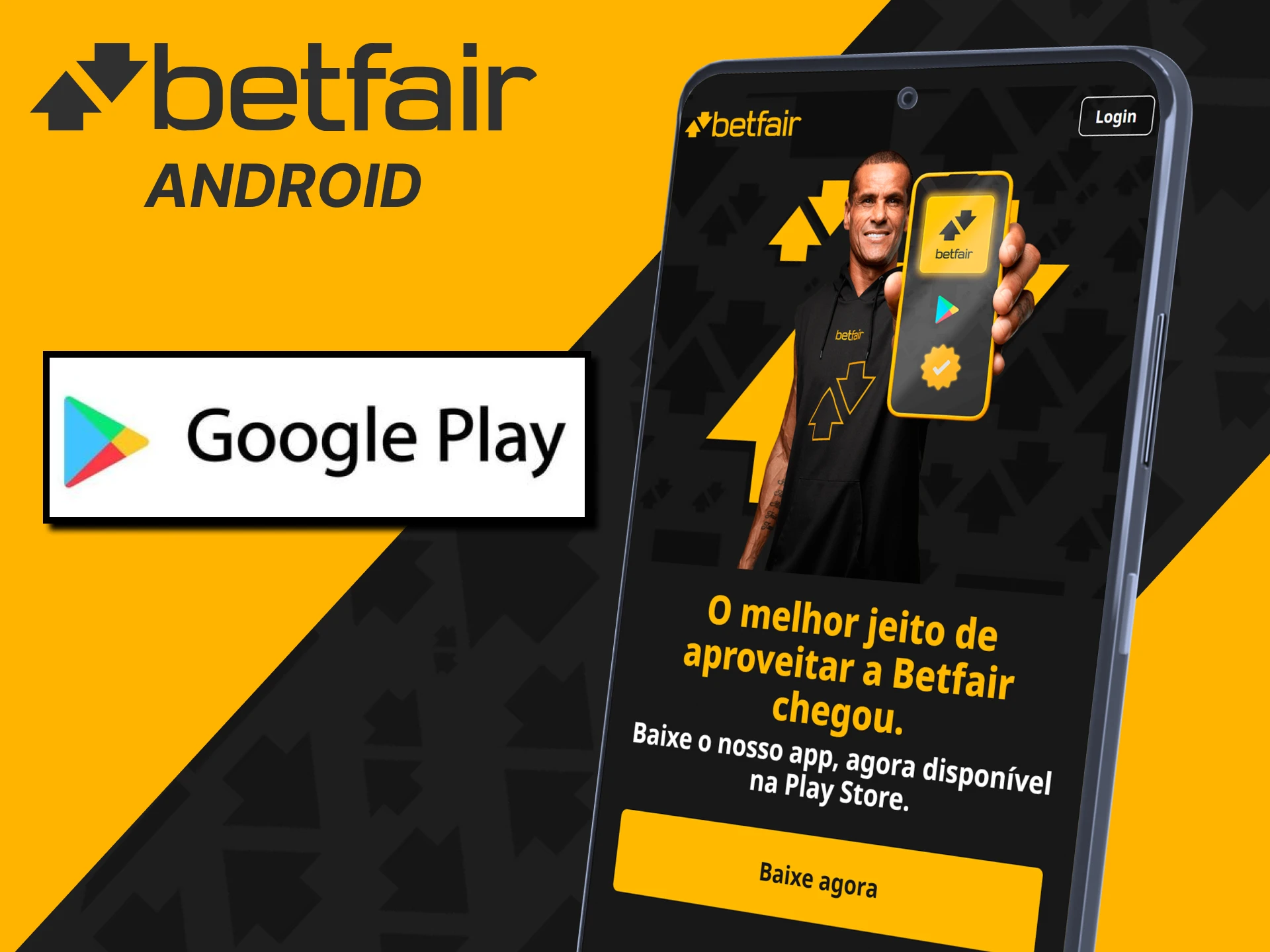 Baixe o aplicativo Betfair para Android.