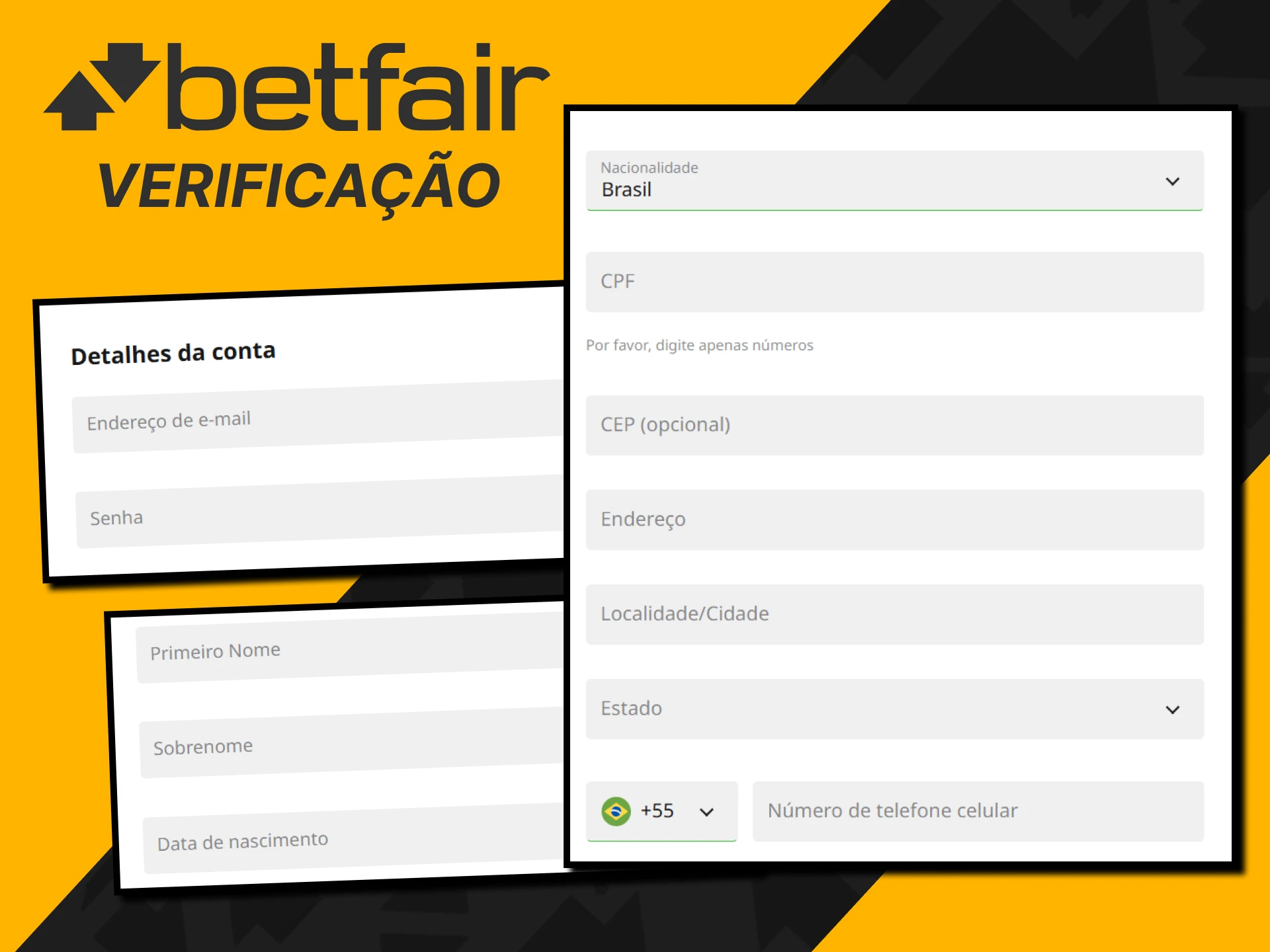 Não se esqueça de concluir a verificação no site da Betfair.